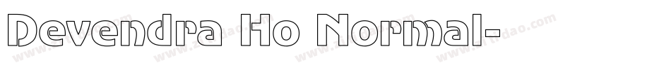 Devendra Ho Normal字体转换